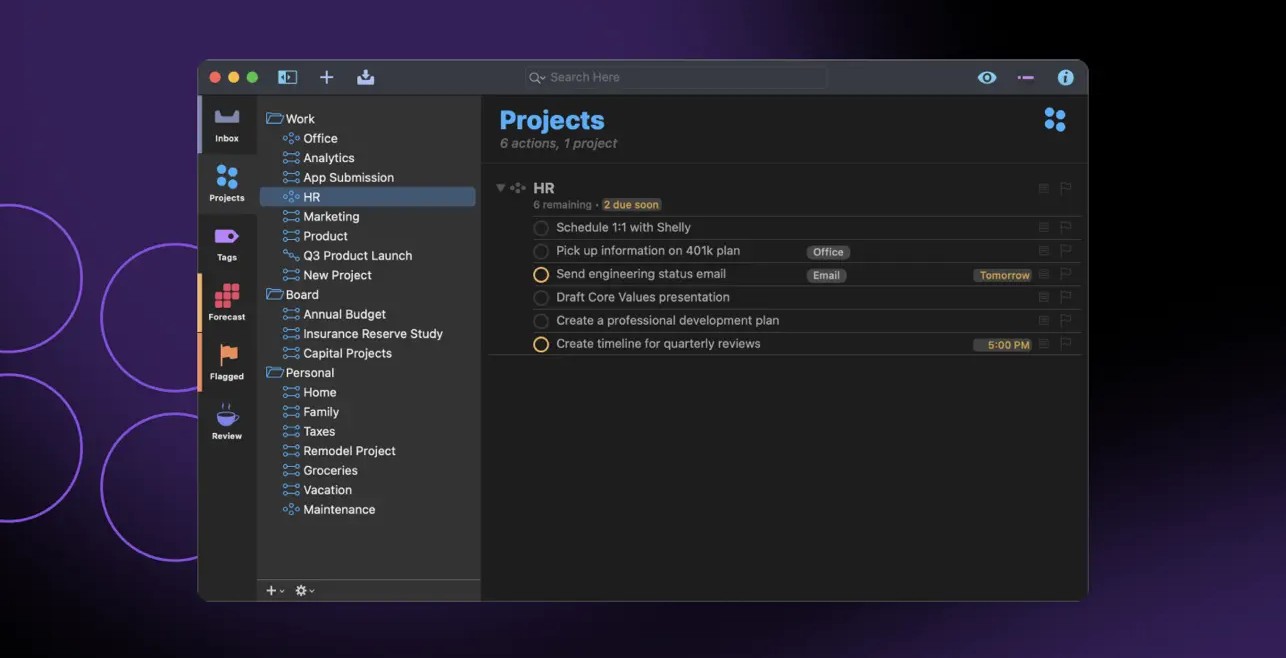 OmniFocus Pro screenshot 2